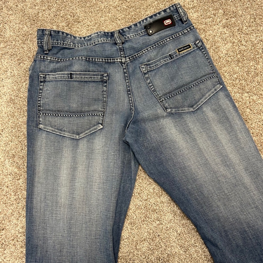 Vintage y2k Ecko Unltd Denim Jeans Men Size 32 Loose Faded Streetwear Grunge‎
